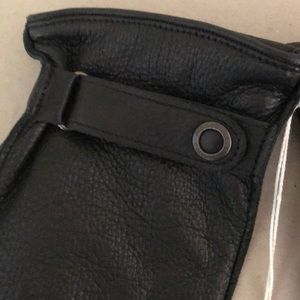 NEW Faconnable mens leather gloves